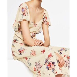 Zara Dresses - Zara Floral Flounce Mid/Maxi Studio Femme Dress Zara Dresses - Zara Floral Flounce Mid/Maxi Studio Femme Dress